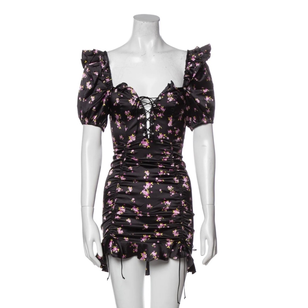 For Love and Lemons Floral Mini Dress Size Xs